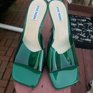 Steve Madden Emerald Green Heeled Sandals